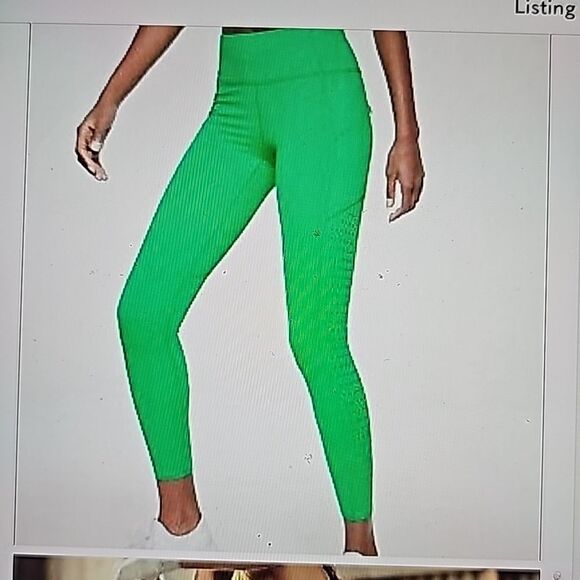 Athleta Contender Laser Cut  Tight jade green xs - Picture 1 of 11